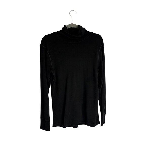 WoolX Prescott Turtleneck 100% Merino Wool Baselayer Black-sz Medium - Picture 3 of 7